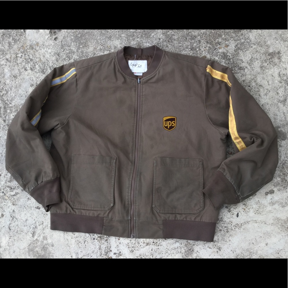 UPS Brown Work Delivery Employee Jacket size L